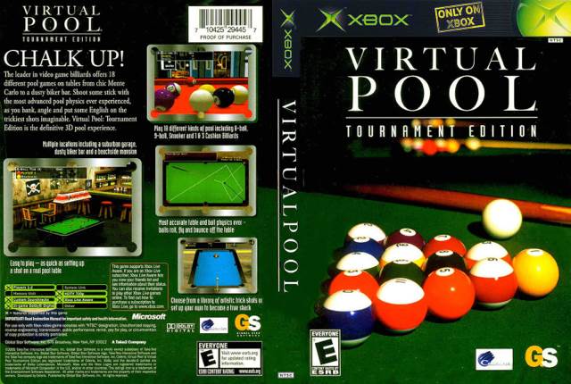 Virtual Pool: Tournament Edition - Microsoft Xbox (Global Star Software - 1-2) video game collectible [Barcode 710425294457] - Main Image 2