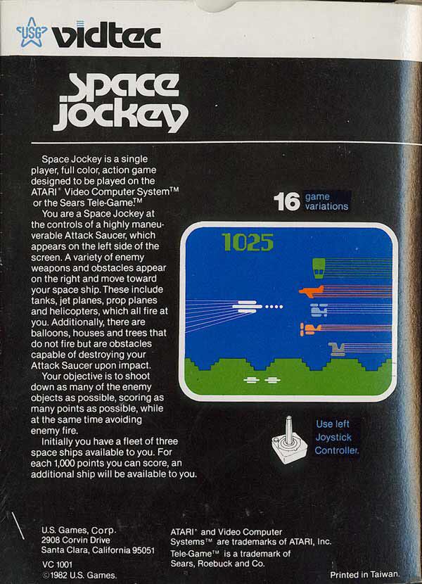 Space Jockey - Atari 2600 video game collectible - Main Image 2