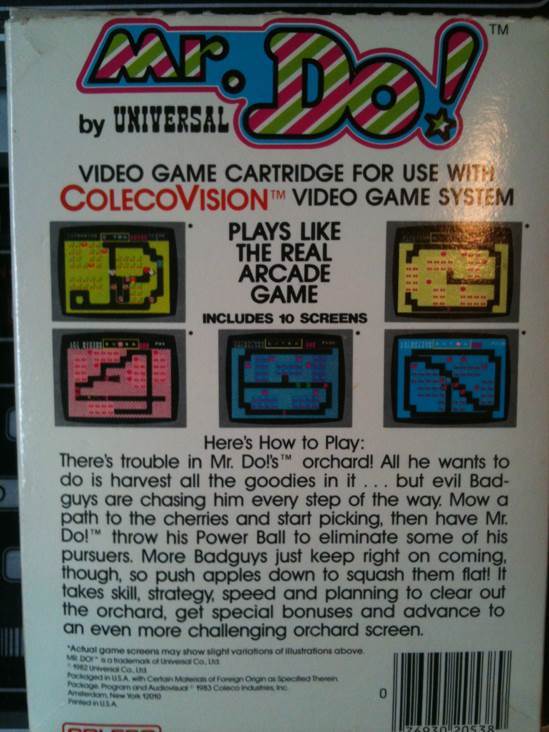 Mr. Do! - Colecovision video game collectible - Main Image 2
