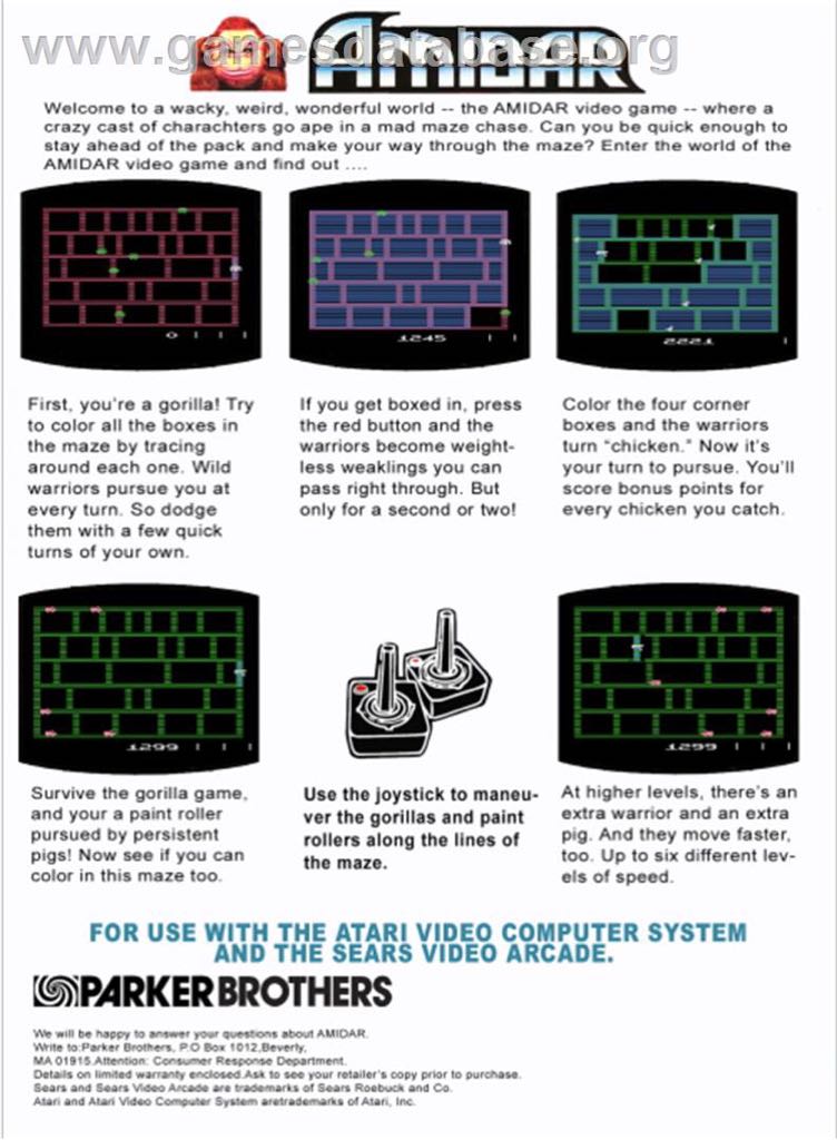 Amidar - Atari 2600 video game collectible - Main Image 2