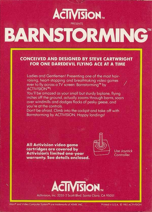 Barnstorming - Atari 2600 video game collectible - Main Image 2