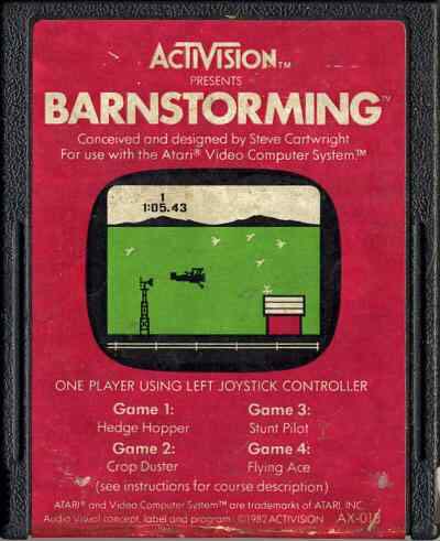 Barnstorming - Atari 2600 (Activision) video game collectible - Main Image 1