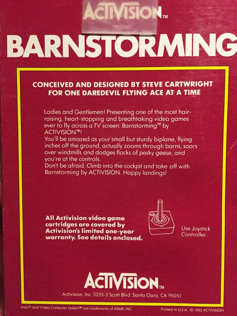 Barnstorming - Atari 2600 (Activision - 1) video game collectible - Main Image 2