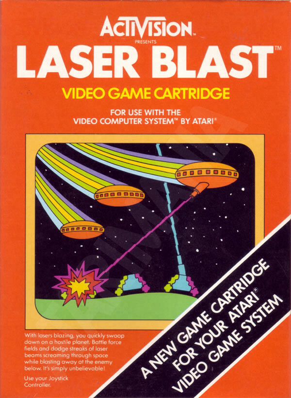Laser Blast - Atari 2600 video game collectible - Main Image 1