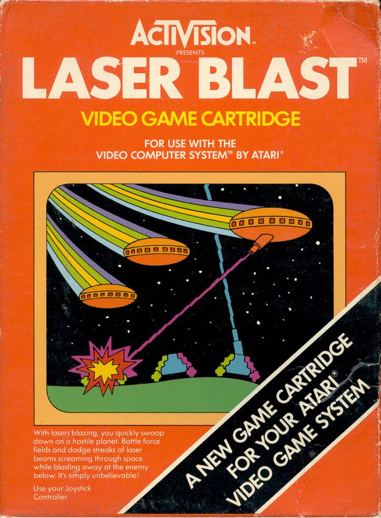 Laser Blast - Atari 2600 (Activision) video game collectible - Main Image 1