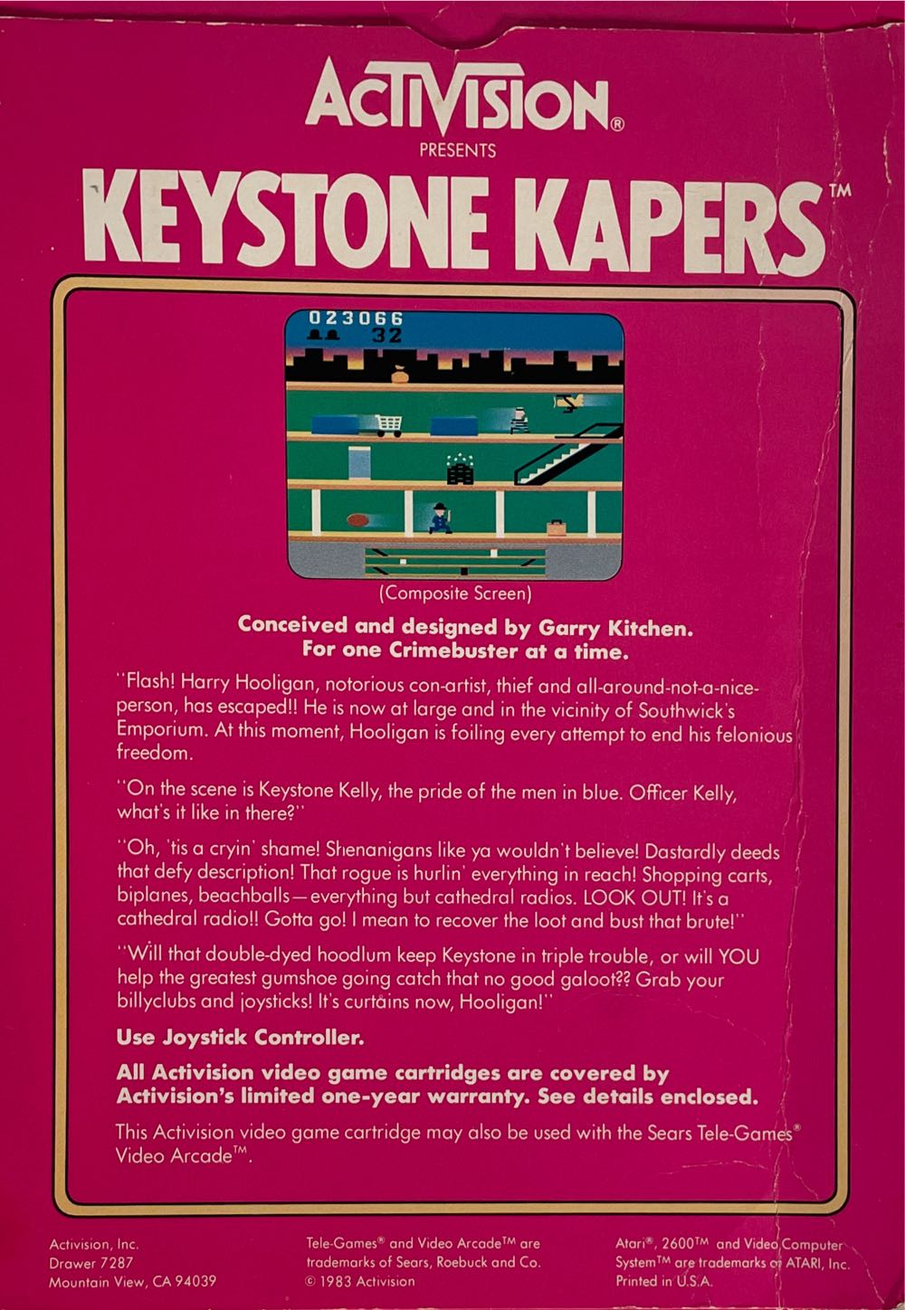 Keystone Kapers - Atari 2600 (Activision - 1) video game collectible - Main Image 2