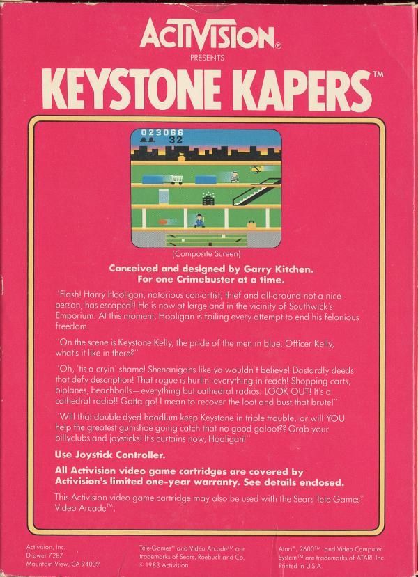 Keystone Kapers - Atari 2600 (Activision) video game collectible - Main Image 2