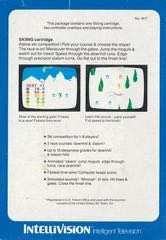 Skiing - Intellivision (Mattel Electronics - 1-6) video game collectible - Main Image 2