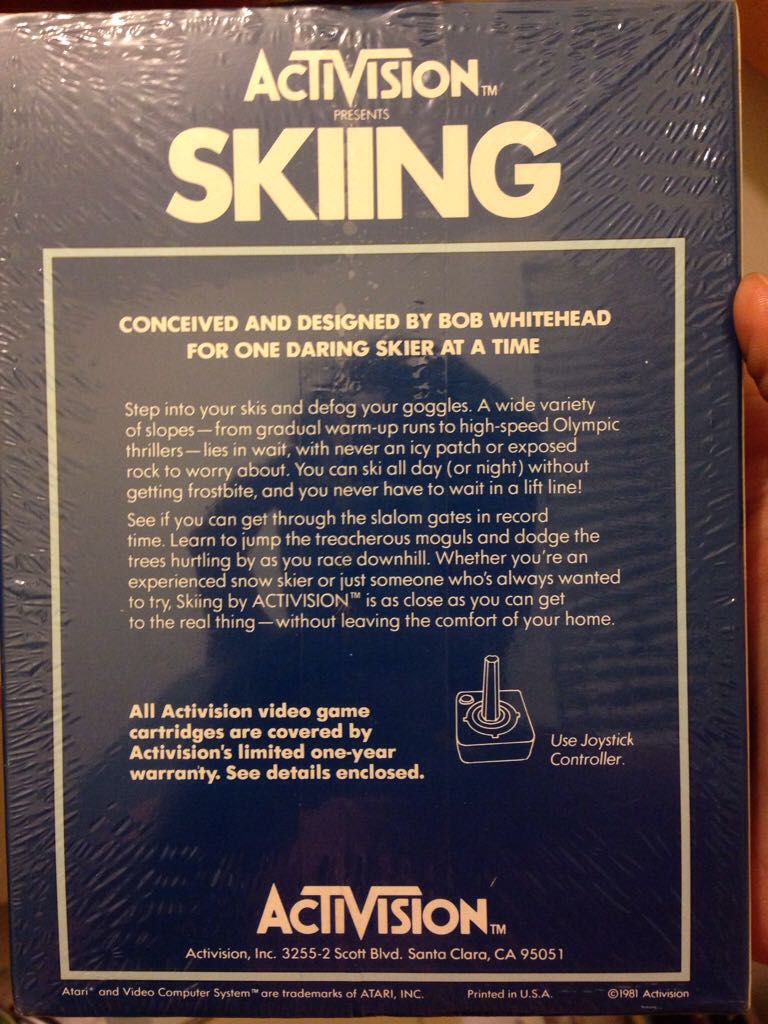 Skiing - Atari 2600 (Activision) video game collectible - Main Image 2