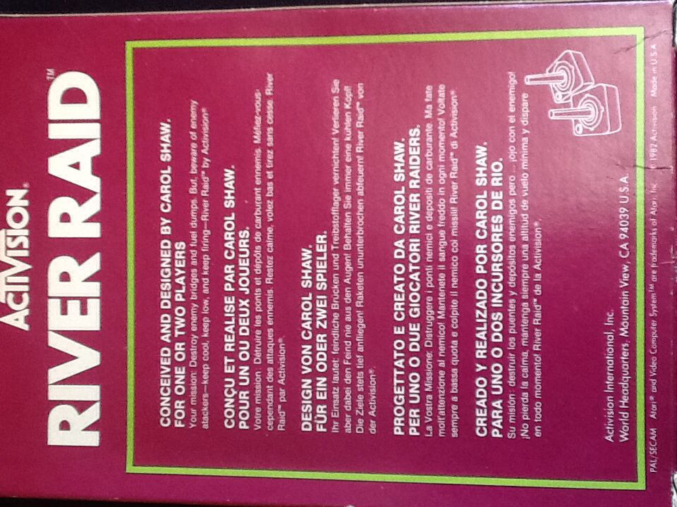 River Raid - Atari 2600 (2) video game collectible - Main Image 2