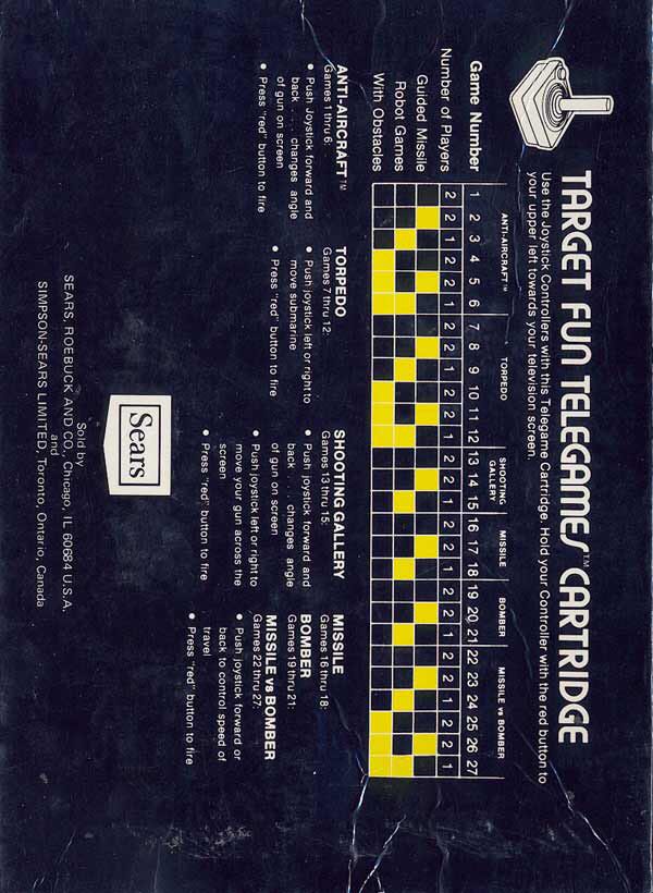 Target Fun - Atari 2600 (Telegames - 2) video game collectible - Main Image 2