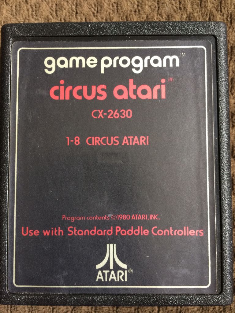 Circus Atari - Atari 2600 video game collectible - Main Image 1