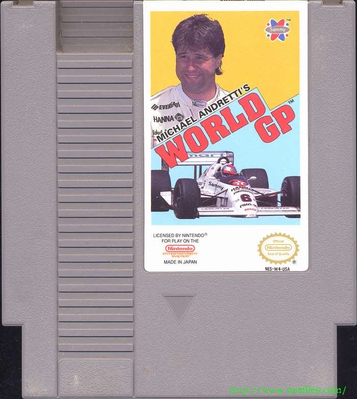 Michael Andretti’s World GP - Nintendo Entertainment System (NES) (American Sammy - 1) video game collectible - Main Image 2
