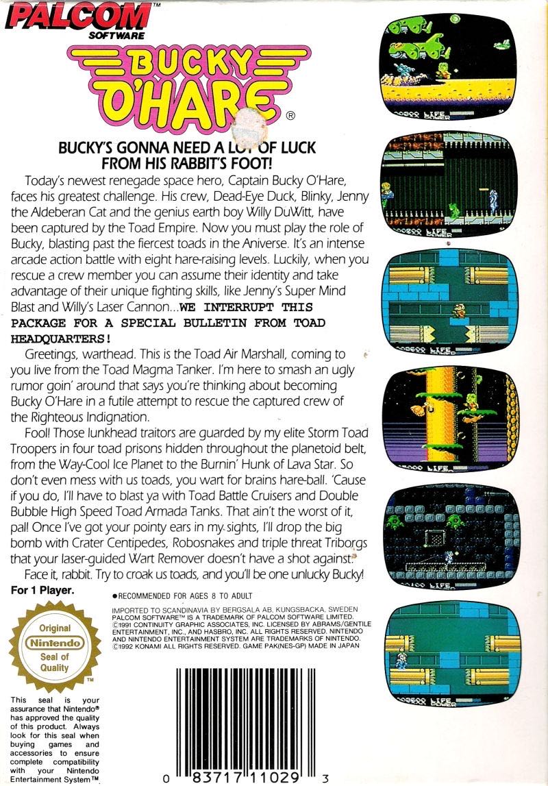 Bucky O’Hare - Nintendo Entertainment System (NES) video game collectible - Main Image 2