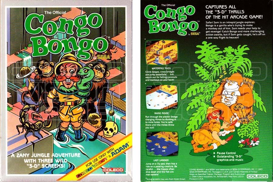 Congo Bongo - Colecovision (Coleco - 1) video game collectible - Main Image 2