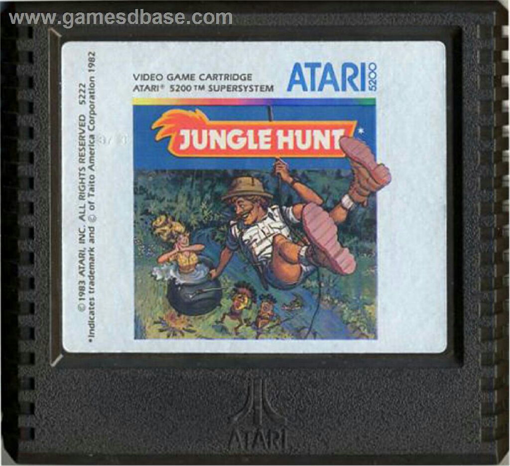 Jungle Hunt - Atari 5200 video game collectible - Main Image 1