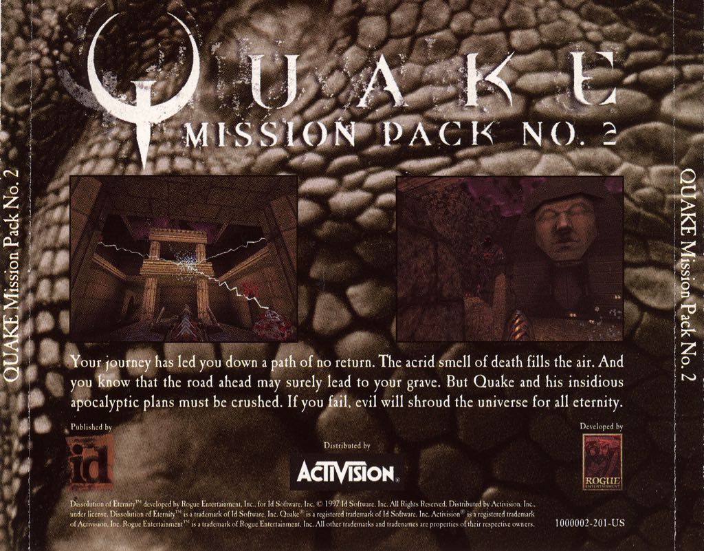 Quake Mission Pack 2: Dissolution of Eternity - PC (ID Software) video game collectible - Main Image 2