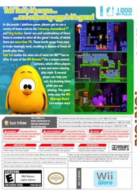 Toki Tori - Nintendo Wiiware (Two Tribes) video game collectible - Main Image 2