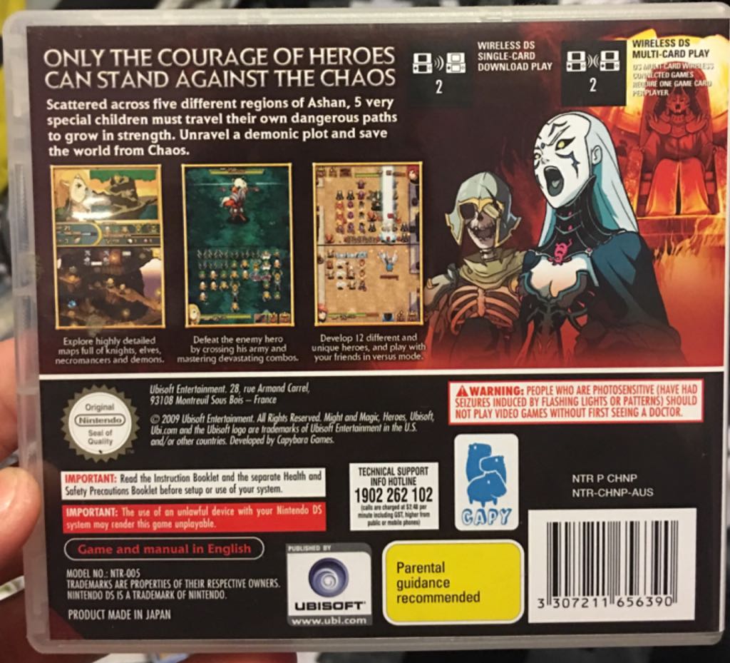 Clash Of Heroes - Nintendo DS video game collectible [Barcode 3307211656390] - Main Image 2