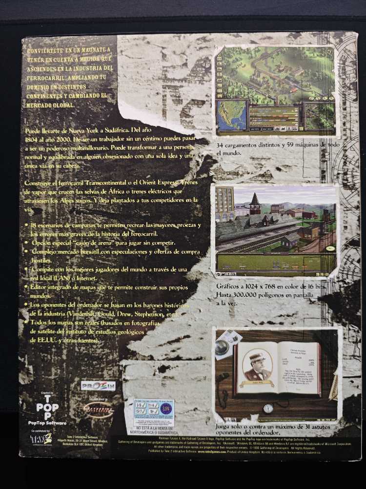 Railroad Tycoon II - PC video game collectible [Barcode 5026555031363] - Main Image 2