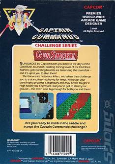 Gun.Smoke - Nintendo Entertainment System (NES) (Capcom - 1) video game collectible [Barcode 013388110094] - Main Image 2