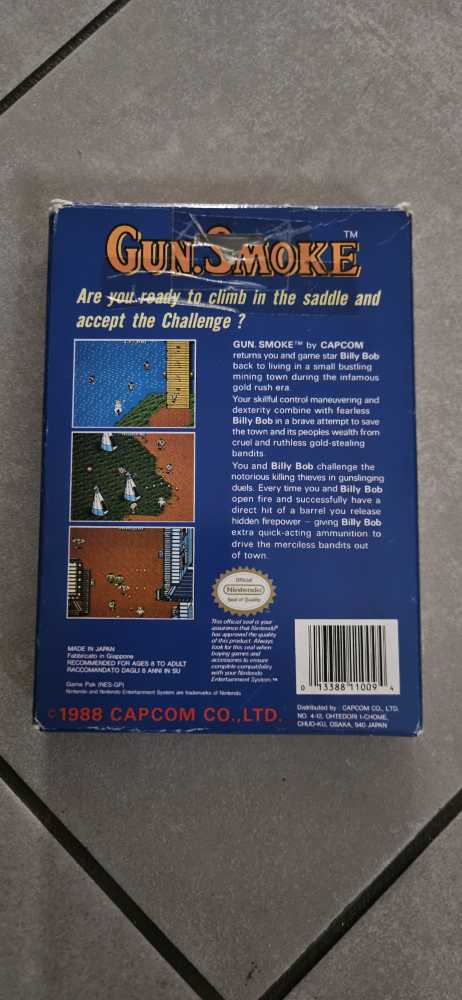 Gun.Smoke - Nintendo Entertainment System (NES) video game collectible - Main Image 2