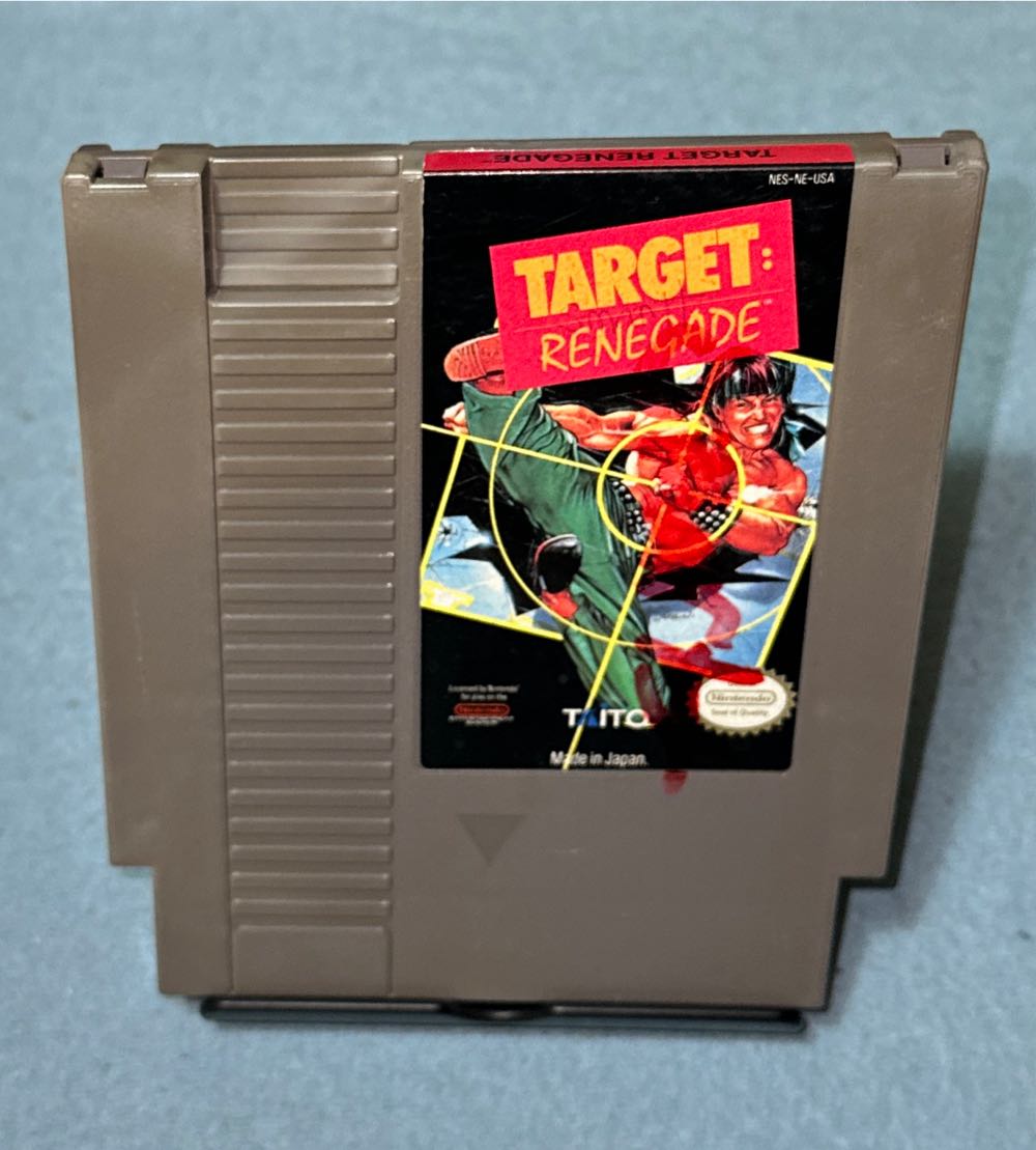 Target: Renegade  [marked-up Label] - Nintendo Entertainment System (NES) video game collectible - Main Image 3