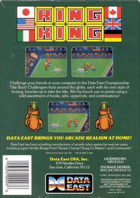 Ring King - Nintendo Entertainment System (NES) video game collectible - Main Image 2