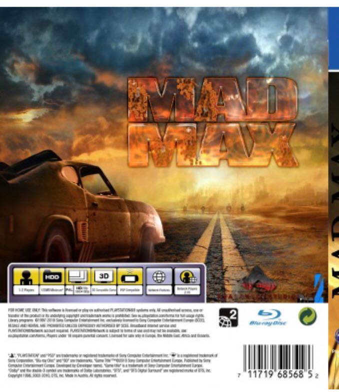 Mad Max - Sony PlayStation 4 (PS4) (WB Games - 1) video game collectible [Barcode 5051888169933] - Main Image 2