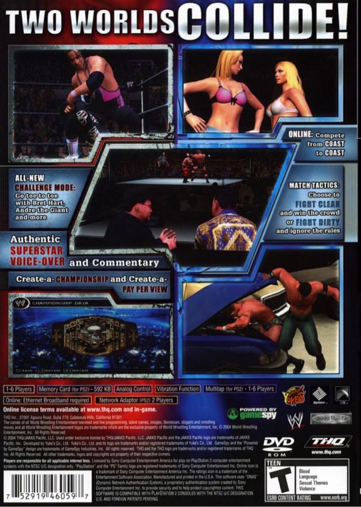 WWE Smackdown! Vs. Raw - Sony PlayStation 2 (PS2) video game collectible - Main Image 2