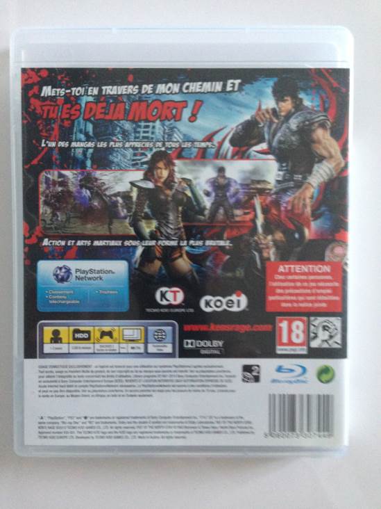Fist of the north star : ken’s rage - Sony PlayStation 3 (PS3) (1-2) video game collectible [Barcode 5060073307449] - Main Image 2