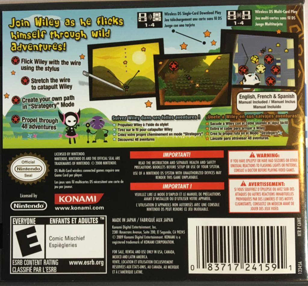 Wire Way - Nintendo DS (Konami - 1) video game collectible [Barcode 083717241591] - Main Image 2