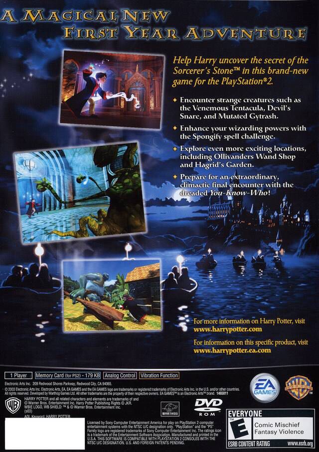 Harry Potter and the Philosopher’s Stone - Sony PlayStation 2 (PS2) (Electronic Arts - 1) video game collectible - Main Image 2