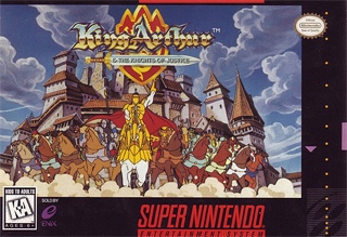 King Arthur & The Knight of Justice - Nintendo Super Nintendo Entertainment System (SNES) video game collectible - Main Image 1