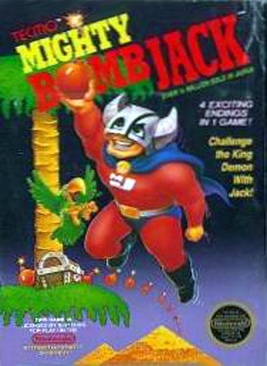 Mighty Bomb Jack - Commodore 64 (Elite) video game collectible - Main Image 1
