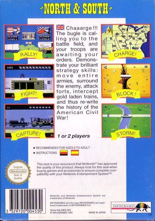 North And South - Nintendo Entertainment System (NES) (Kemco) video game collectible - Main Image 2