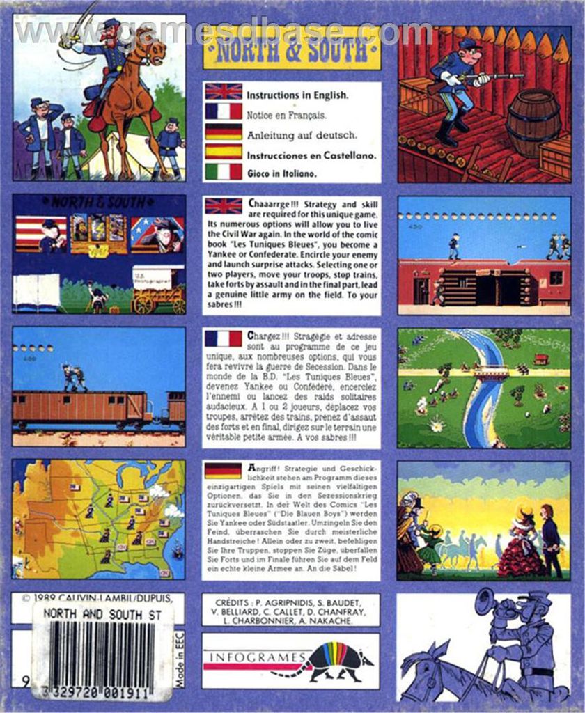 North And South - Nintendo Entertainment System (NES) video game collectible - Main Image 2