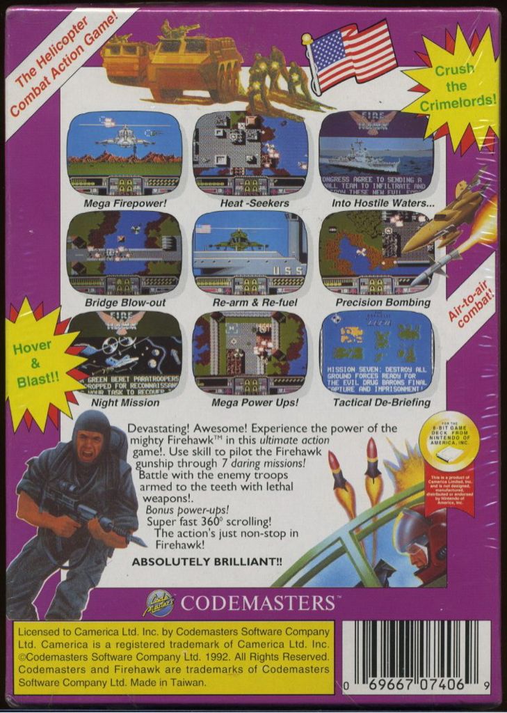 Firehawk - Nintendo Entertainment System (NES) video game collectible - Main Image 2