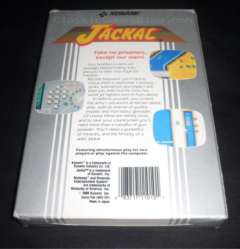 Jackal - Nintendo Entertainment System (NES) (Konami - 2) video game collectible - Main Image 2