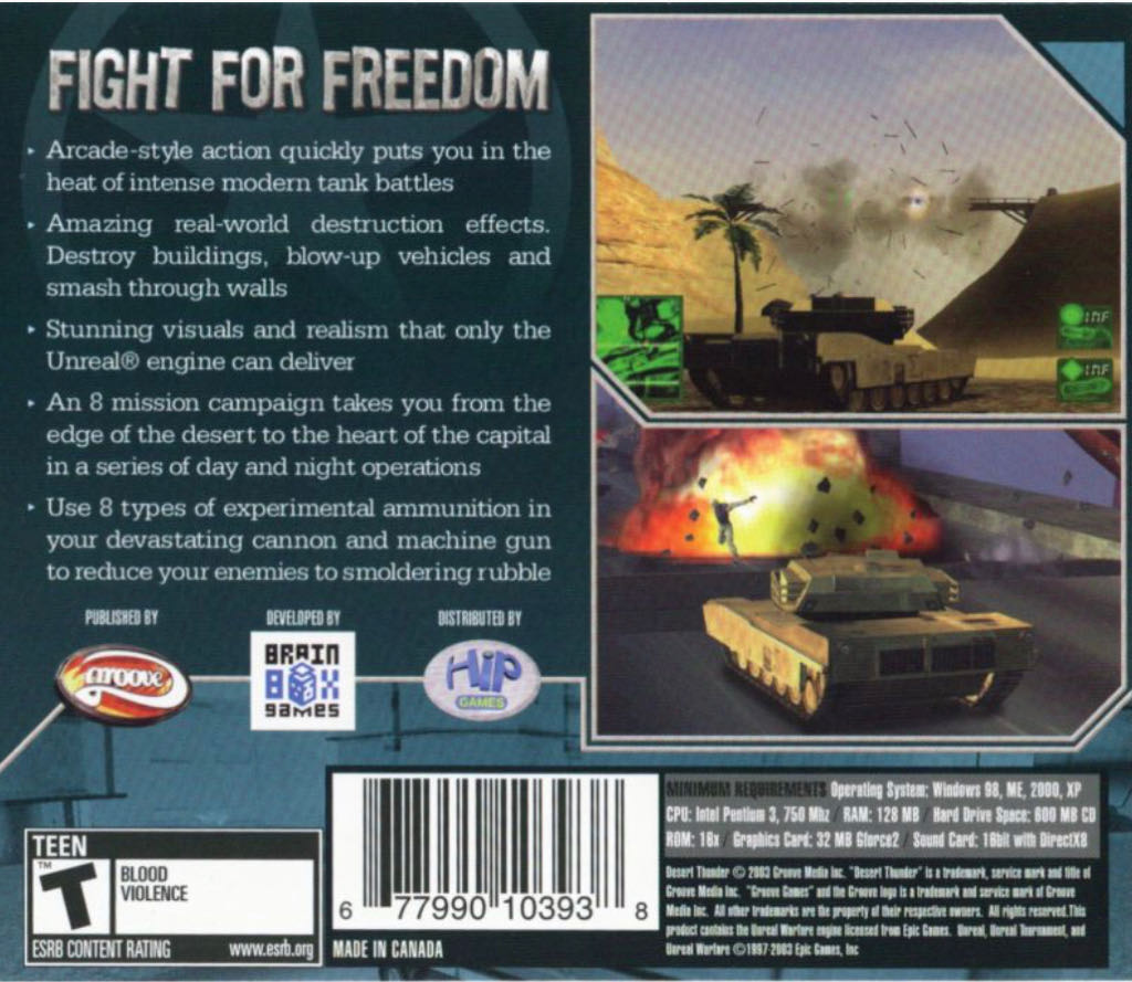 Desert Thunder - Valve Steam (Groove - 1) video game collectible [Barcode 677990103938] - Main Image 2