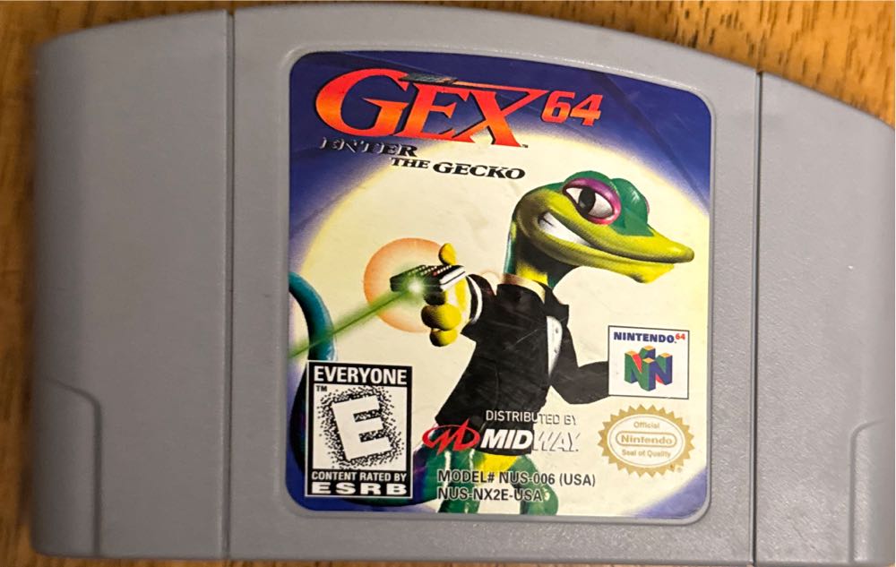 Gex 64: Enter the Gecko - Nintendo 64 (N64) (Midway - 1) video game collectible [Barcode 031719197125] - Main Image 3