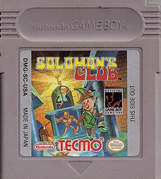 Solomon’s Club - Nintendo Game Boy (Tecmo - 1) video game collectible [Barcode 018946080017] - Main Image 4