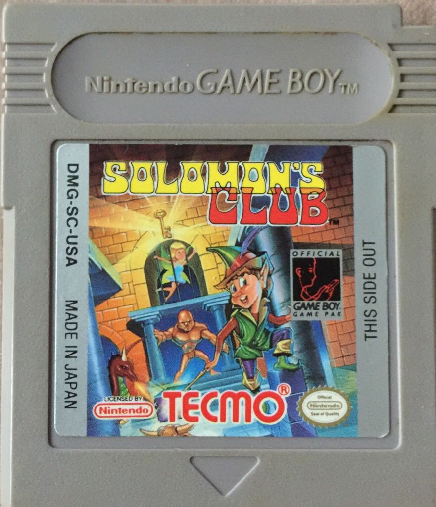 Solomon’s Club - Nintendo Game Boy video game collectible - Main Image 1