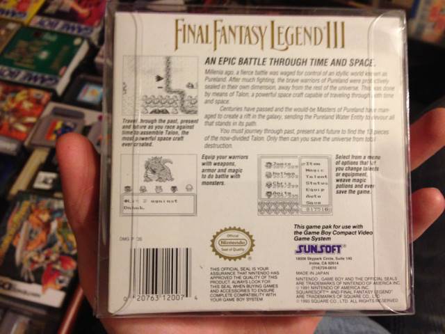 Final Fantasy Legend III - Nintendo Game Boy (Square Enix - 1) video game collectible [Barcode 020763120074] - Main Image 2
