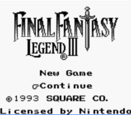 Final Fantasy Legend III - Nintendo Game Boy (Square Enix - 1) video game collectible [Barcode 020763120074] - Main Image 4
