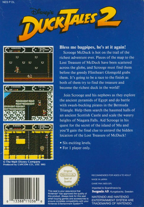 Duck Tales 2 - Nintendo Entertainment System (NES) (Capcom - 1) video game collectible - Main Image 2