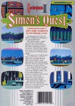 Castlevania II - Simon’s Quest - Nintendo Entertainment System (NES) (Konami - 1) video game collectible [Barcode 083717110149] - Main Image 2