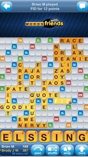 Words With Friends - Apple iOS video game collectible - Main Image 2