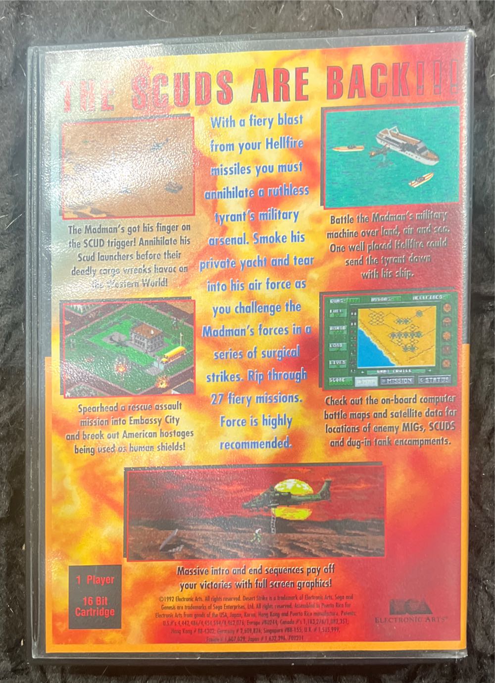 Desert Strike: Return to the Gulf - Sega Genesis (Mega Drive) (Electronic Arts - 1) video game collectible [Barcode 0014633070224] - Main Image 2