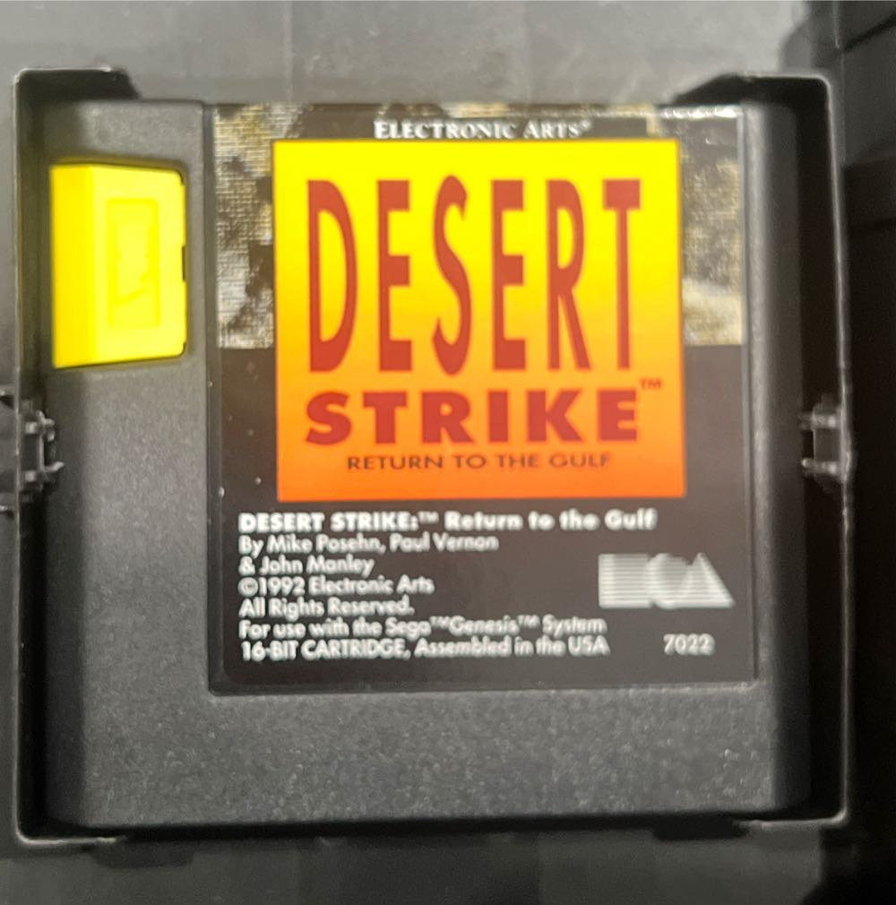 Desert Strike: Return to the Gulf - Sega Genesis (Mega Drive) (Electronic Arts - 1) video game collectible [Barcode 0014633070224] - Main Image 4